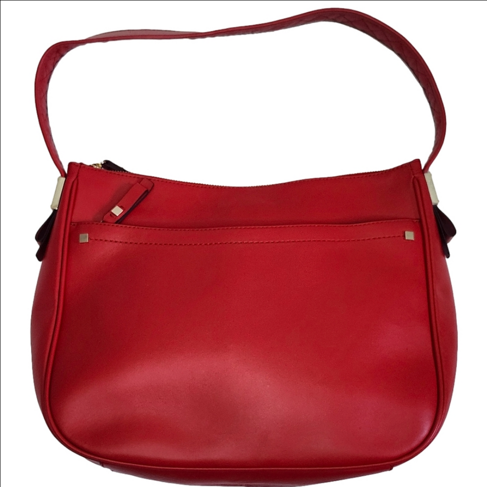 NWT COLE HAAN Tali red genuine leather hobo shoulder bag